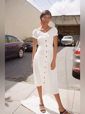 House Of Sunny Cold Shoulder Midi Dress 6